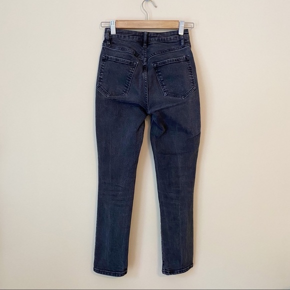 BDG Girlfriend High Rise Button Fly Faded Black Skinny Jeans - 25 - Picture 3 of 14